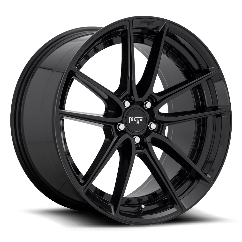 Niche Dfs 20X10.5 5x115 GLOSS BLACK wheel