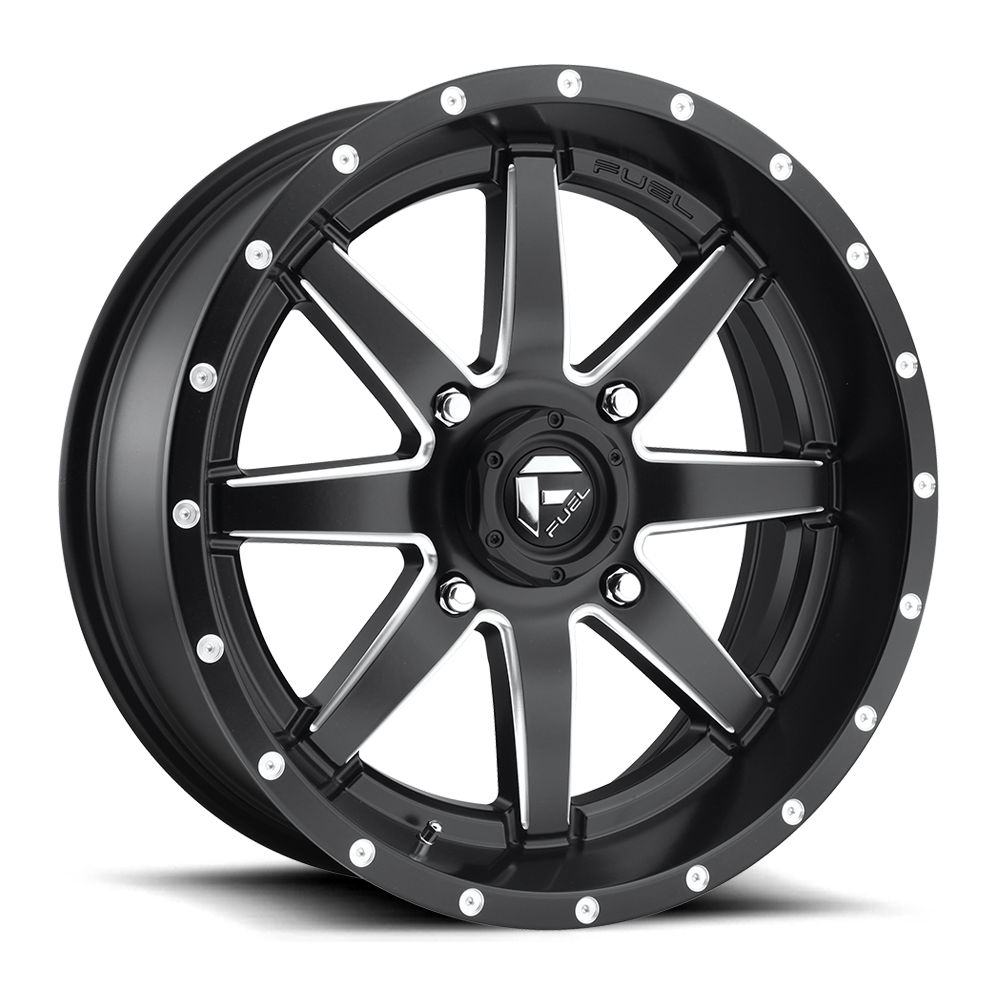 Fuel UTV Maverick 18X7 4x156 MATTE BLACK MILLED UTV wheel