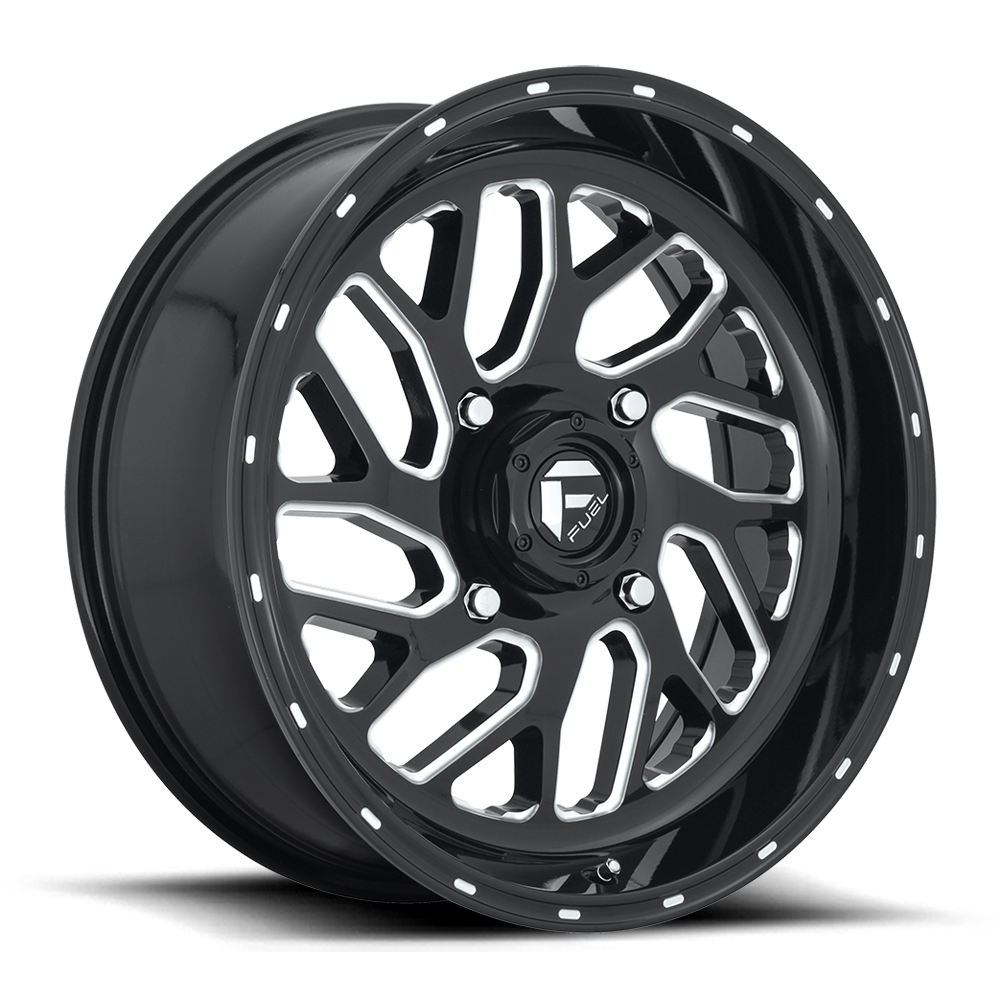 Fuel UTV Triton 18X7 4x137 GLOSS BLACK MILLED UTV wheel