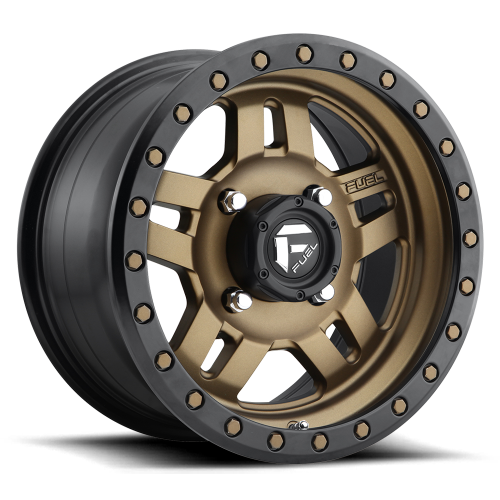 Fuel UTV Anza 15X7 4x156 MATTE BRONZE BLACK BEAD RING UTV wheel