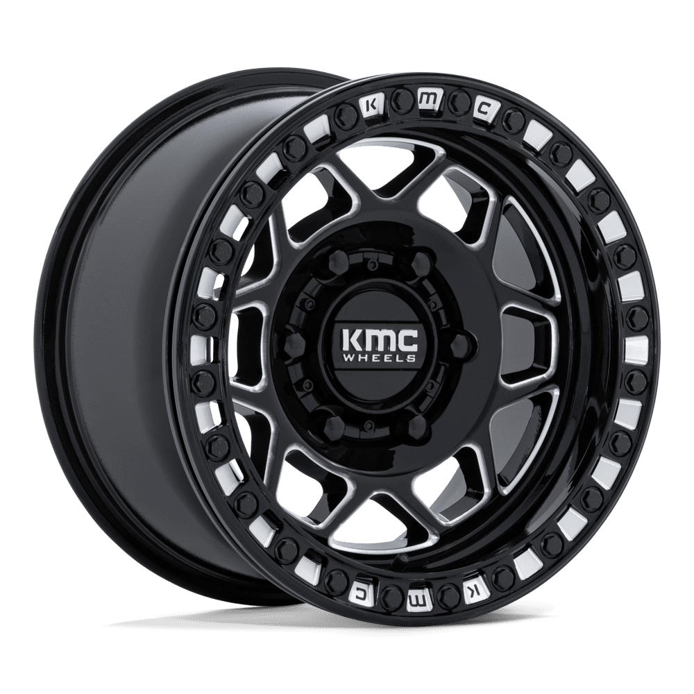 KMC Torx UTV Beadlock 15X7 6x139.7 GLOSS BLACK MILLED UTV wheel