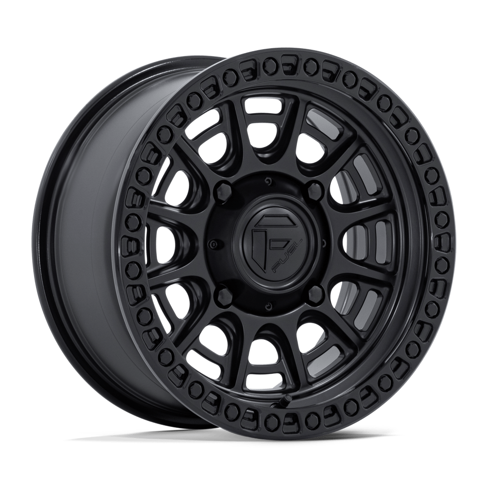 Fuel UTV Cycle 15X7 4x156 MATTE BLACK W/ GLOSS BLACK LIP UTV wheel