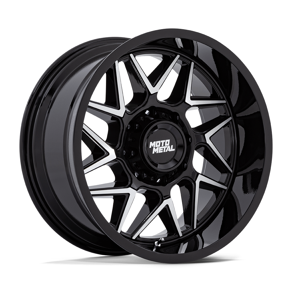 Moto Metal MO812 Turbine Gloss Black w/ Machined Face wheel