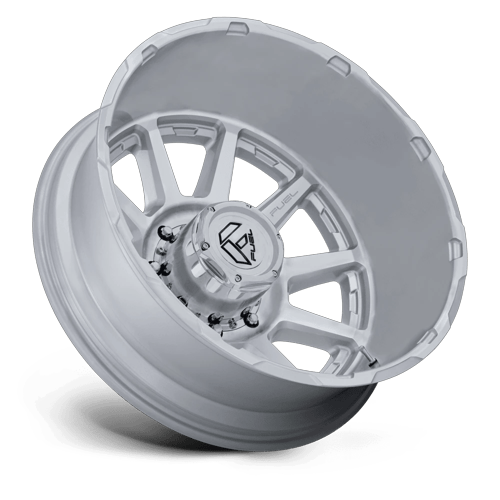 Fuel Off-Road D912 Circuit Dually wheel - Gloss Silver W/ Machined Face