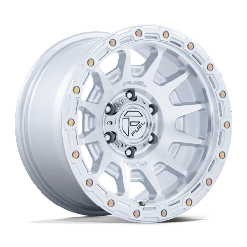 Fuel Off-Road FC884 Fortress wheel - Gloss Silver w/ Machined Face