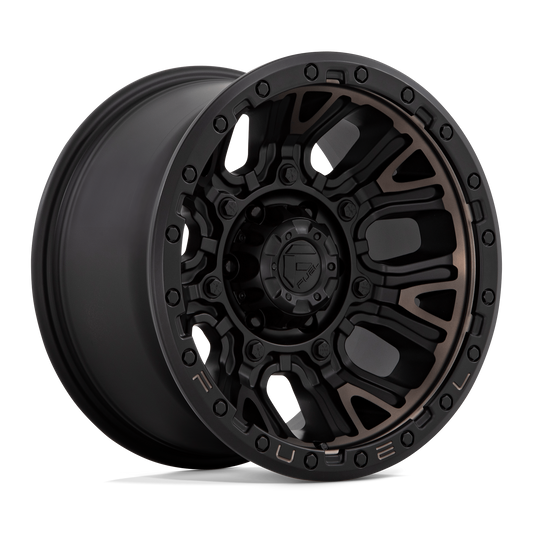 Fuel Traction Matte Black w/ Double Dark Tint Off-Road Wheel
