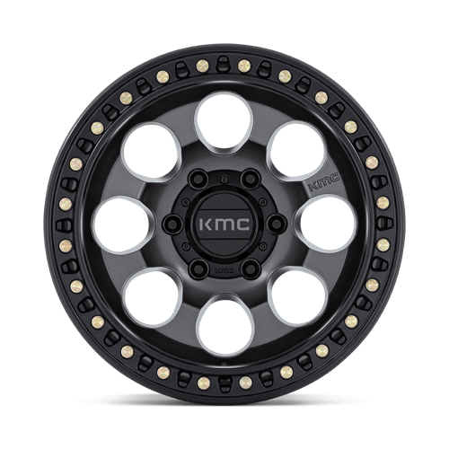 KMC KM550 Riot SBL wheel - Anthracite w/ Satin Black Lip