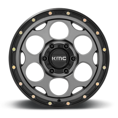 KMC KM541 Dirty Harry wheel - Satin Gray W/ Black Lip