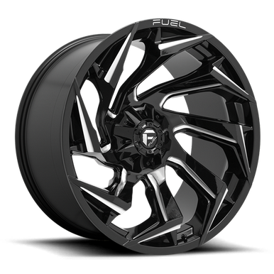 Fuel Off-Road D755 Reaction wheel - Gloss Black Milled w/ Red Tint