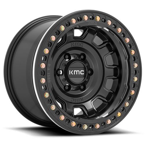 KMC KM236 Tank Beadlock wheel - Satin Black