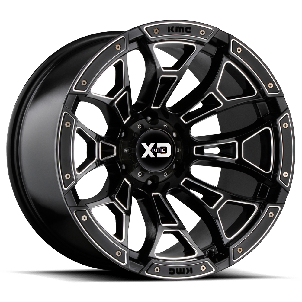 XD Boneyard 18X9 5x114.3 GLOSS BLACK MILLED wheel