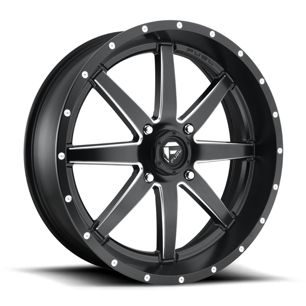 Fuel UTV Maverick 22X7 4x156 MATTE BLACK MILLED UTV wheel