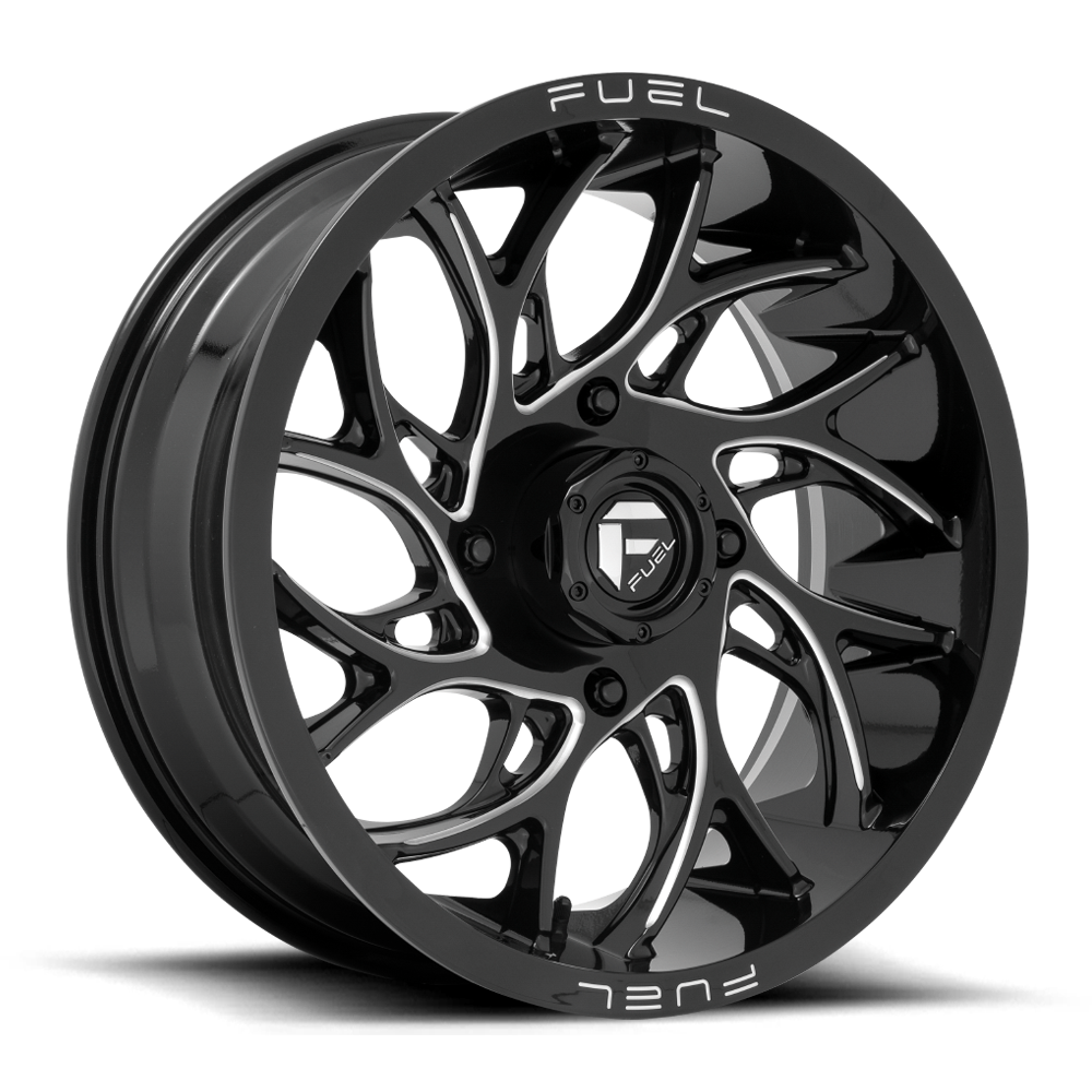 Fuel UTV Runner 18X7 4x156 GLOSS BLACK MILLED UTV wheel