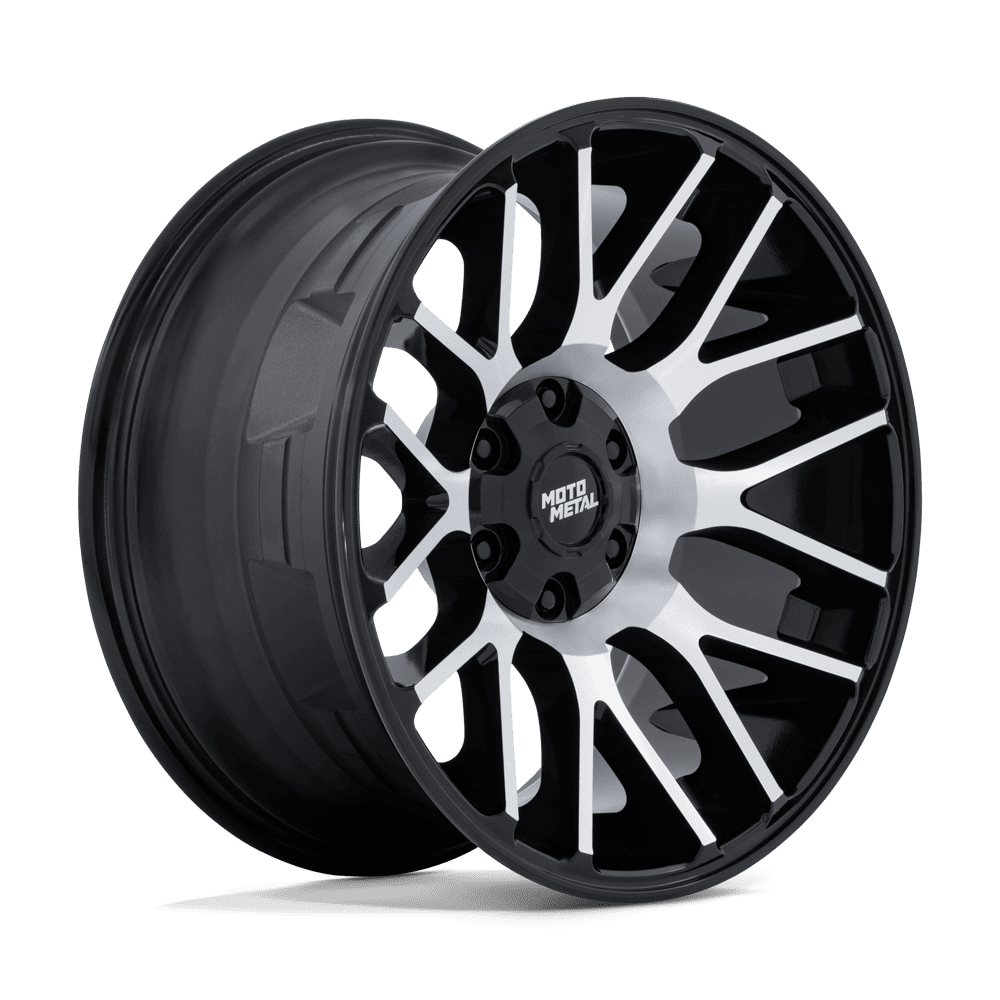 Moto Metal MO816 Overlook Gloss Black w/ Machined Face wheel