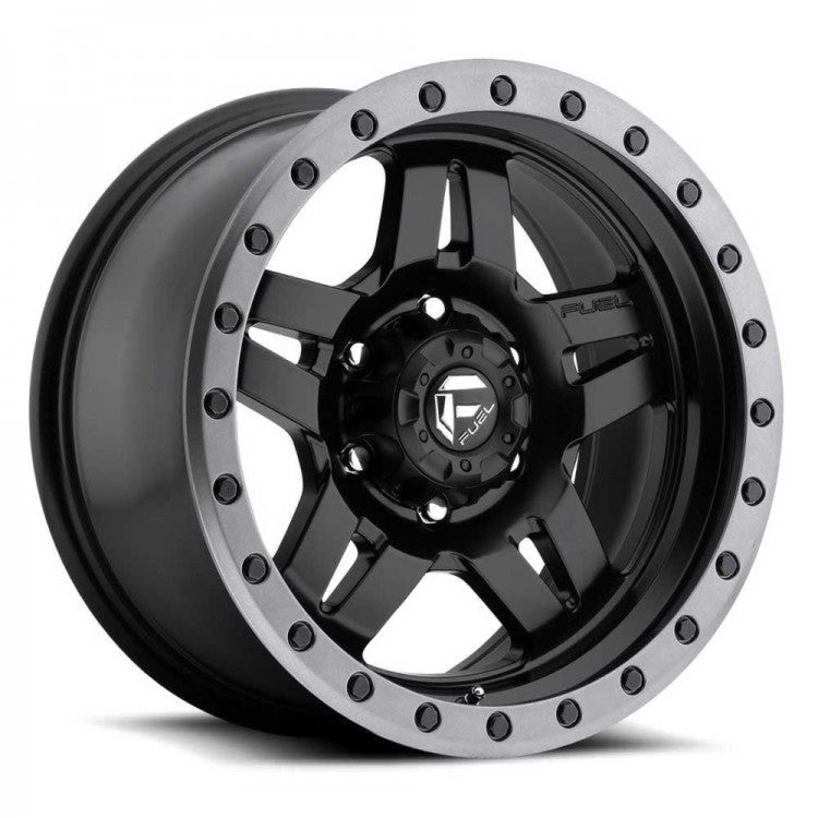 Fuel Off-Road D557 Anza wheel - Matte Black Gun Metal Ring