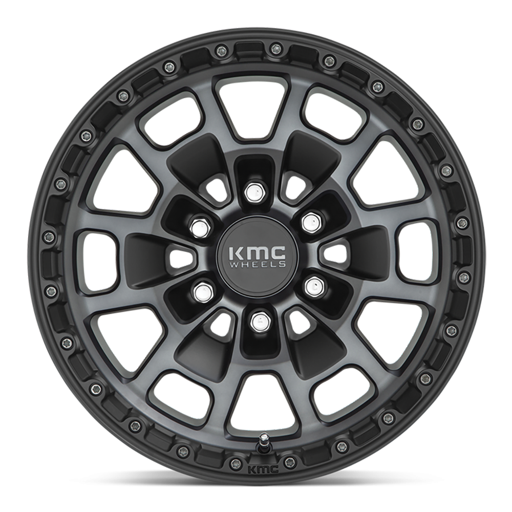 KMC KM718 Summit wheel - Satin Black W/ Gray Tint
