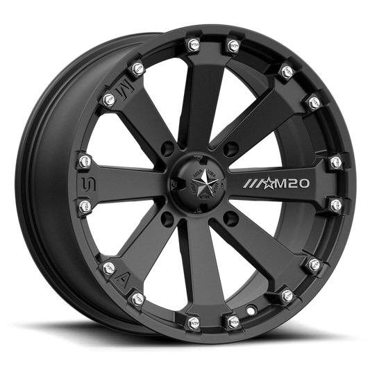 MSA M20 Kore 16X7 4x156 MATTE BLACK wheel
