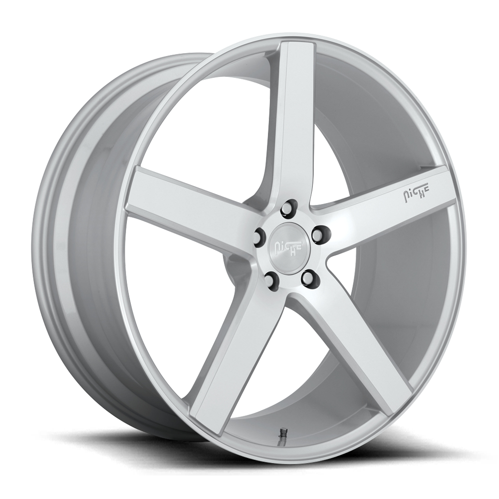 Niche Milan 20X8.5 5x114.3 GLOSS SILVER MACHINED wheel