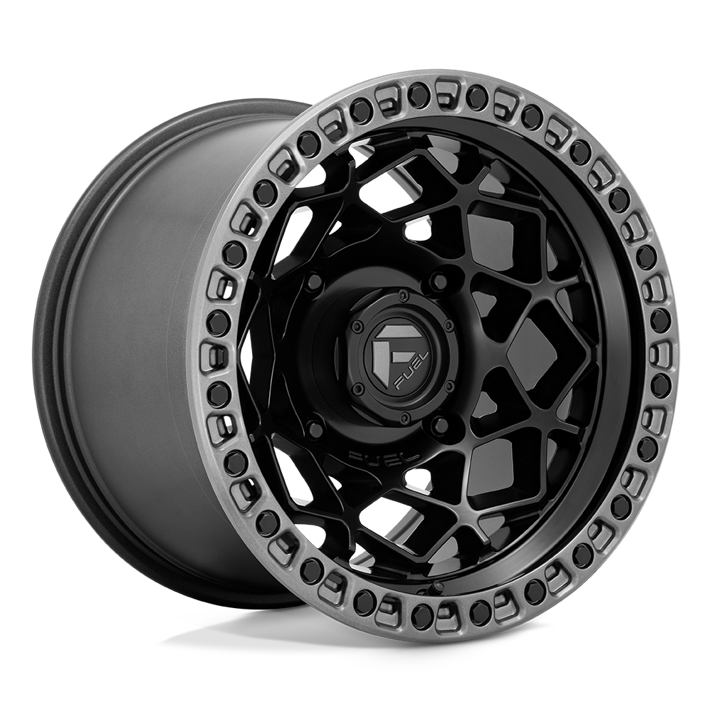 Fuel UTV Unit 15X10 4x156 MATTE BLACK W/ GUNMETAL RING UTV wheel