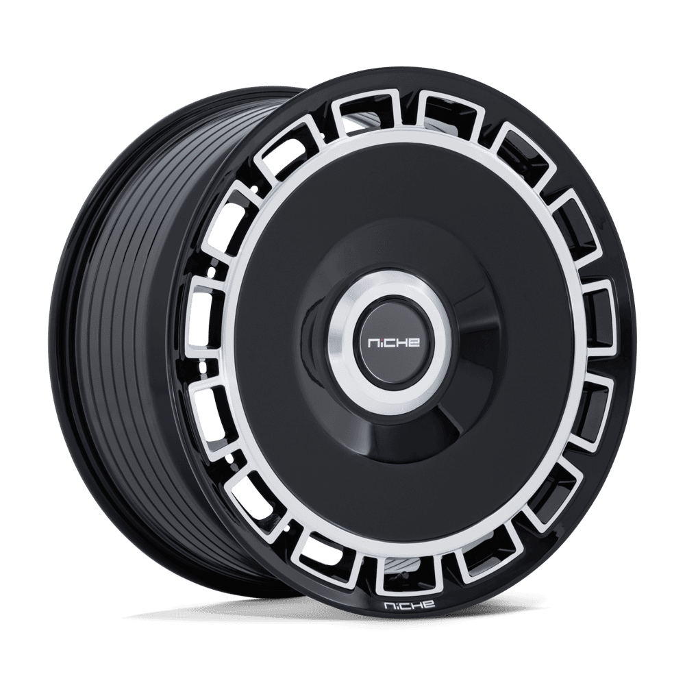 Niche Venice 24X10 6x135/6x139.7 GLOSS BLACK W/ MACHINED FACE wheel