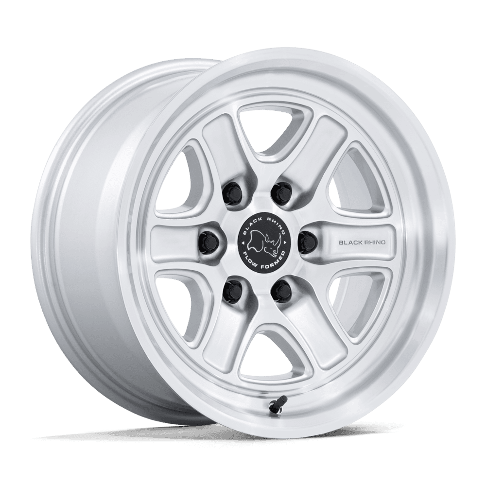 Black Rhino Echo 18X9 6x139.7 GLOSS SILVER W/ MACHINED FACE wheel