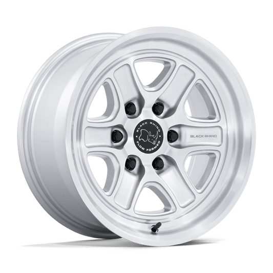 Black Rhino Echo 18X9 6x139.7 GLOSS SILVER W/ MACHINED FACE wheel