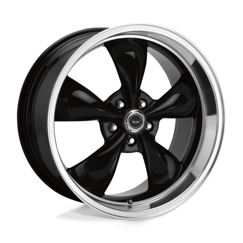 American Racing Torq Thrust M 18X9 5x120 GLOSS BLACK W/ MACHINED LIP wheel