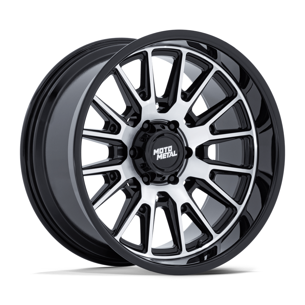 Moto Metal MO814 Tekton Gloss Black w/ Machined Face wheel