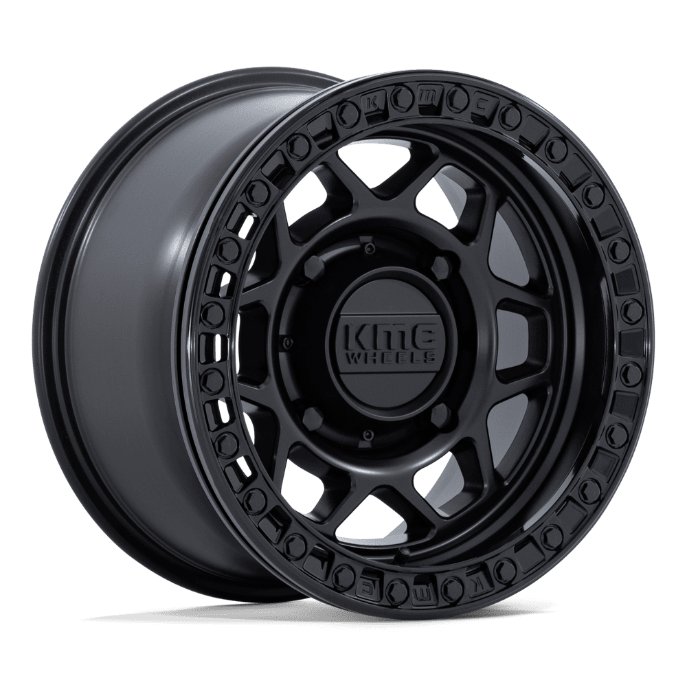 KMC Torx UTV Beadlock 15X8 5x114.3 MATTE BLACK W/ GLOSS BLACK RG UTV wheel