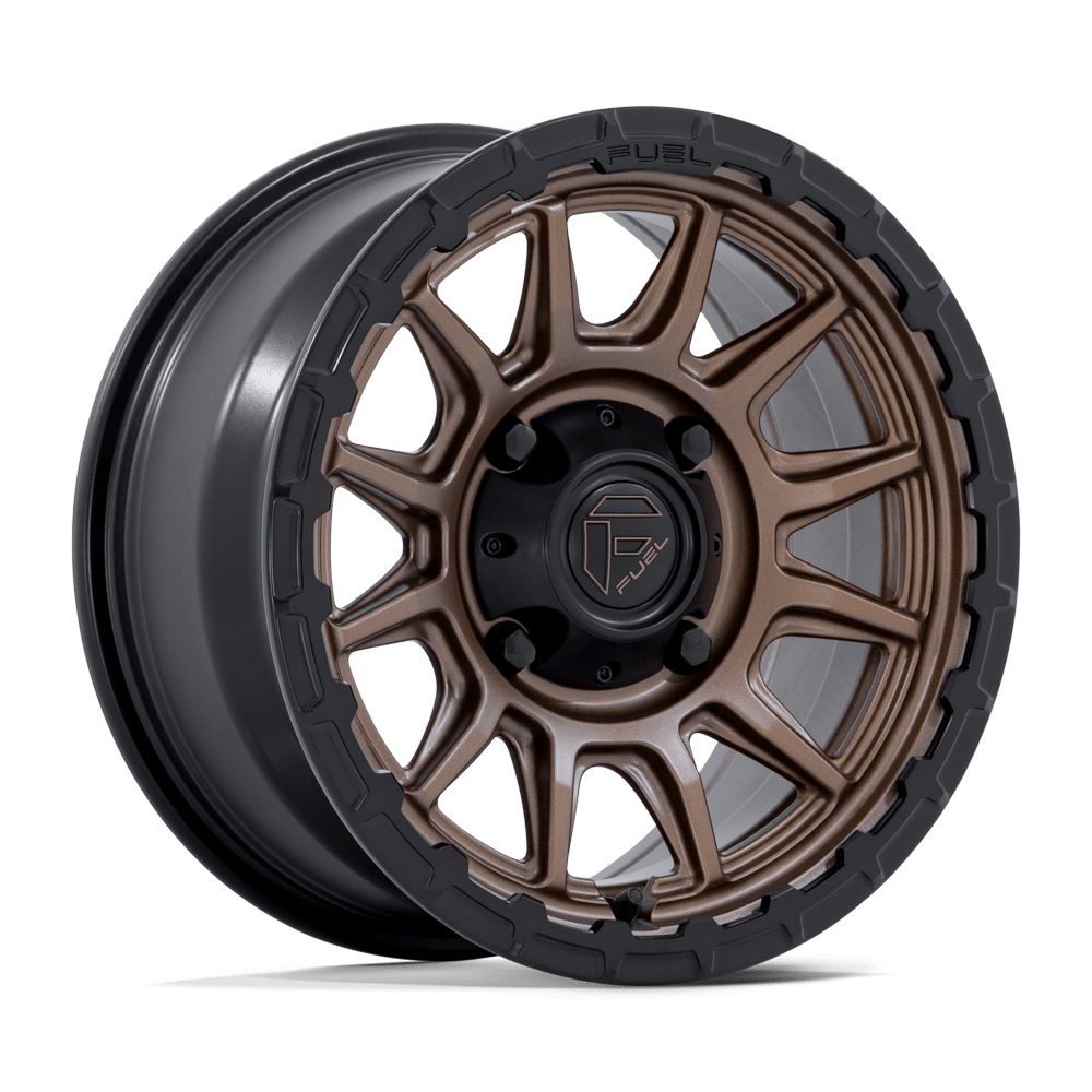 Fuel UTV Piston 15X7 4x156 MATTE BRONZE W MATTE BLACK LIP UTV wheel