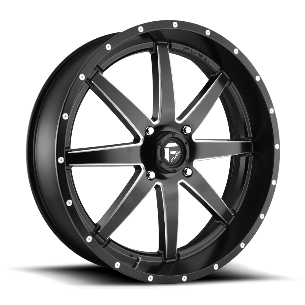 Fuel UTV Maverick 24X7 4x156 MATTE BLACK MILLED UTV wheel
