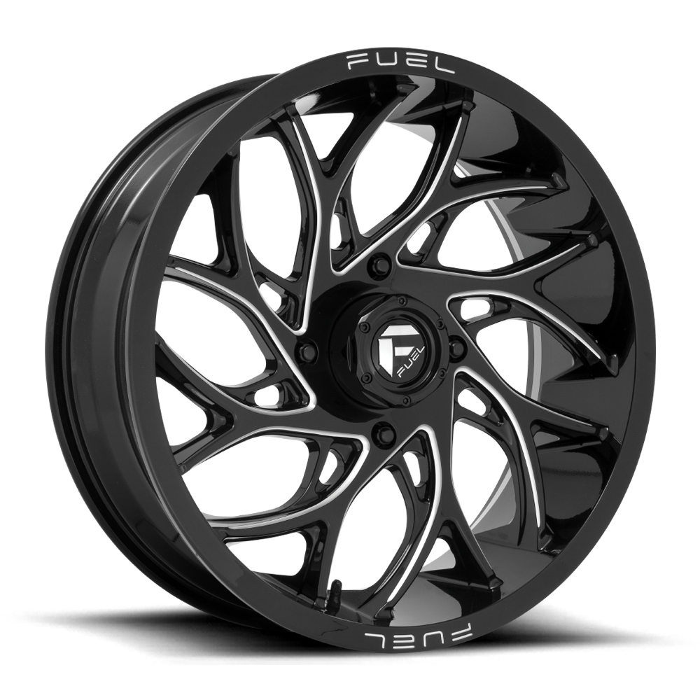 Fuel UTV Runner 20X7 4x156 GLOSS BLACK MILLED UTV wheel