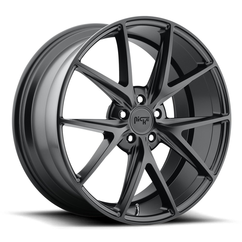 Niche Misano 22X9 5x120 MATTE BLACK wheel