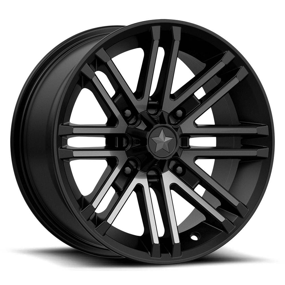 MSA M40 Rogue 16X7 4x156 SATIN BLACK W/ TITANIUM TINT wheel