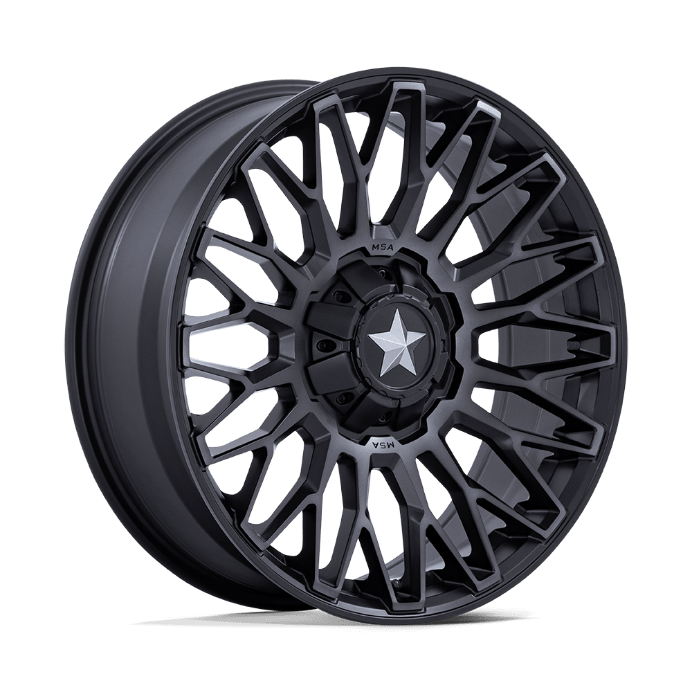 MSA M50 Clubber 24X7 5x114.3 MATTE BLACK DDT wheel