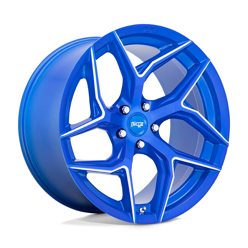 Niche Torsion 20X10.5 5x112 ANODIZED BLUE MILLED wheel