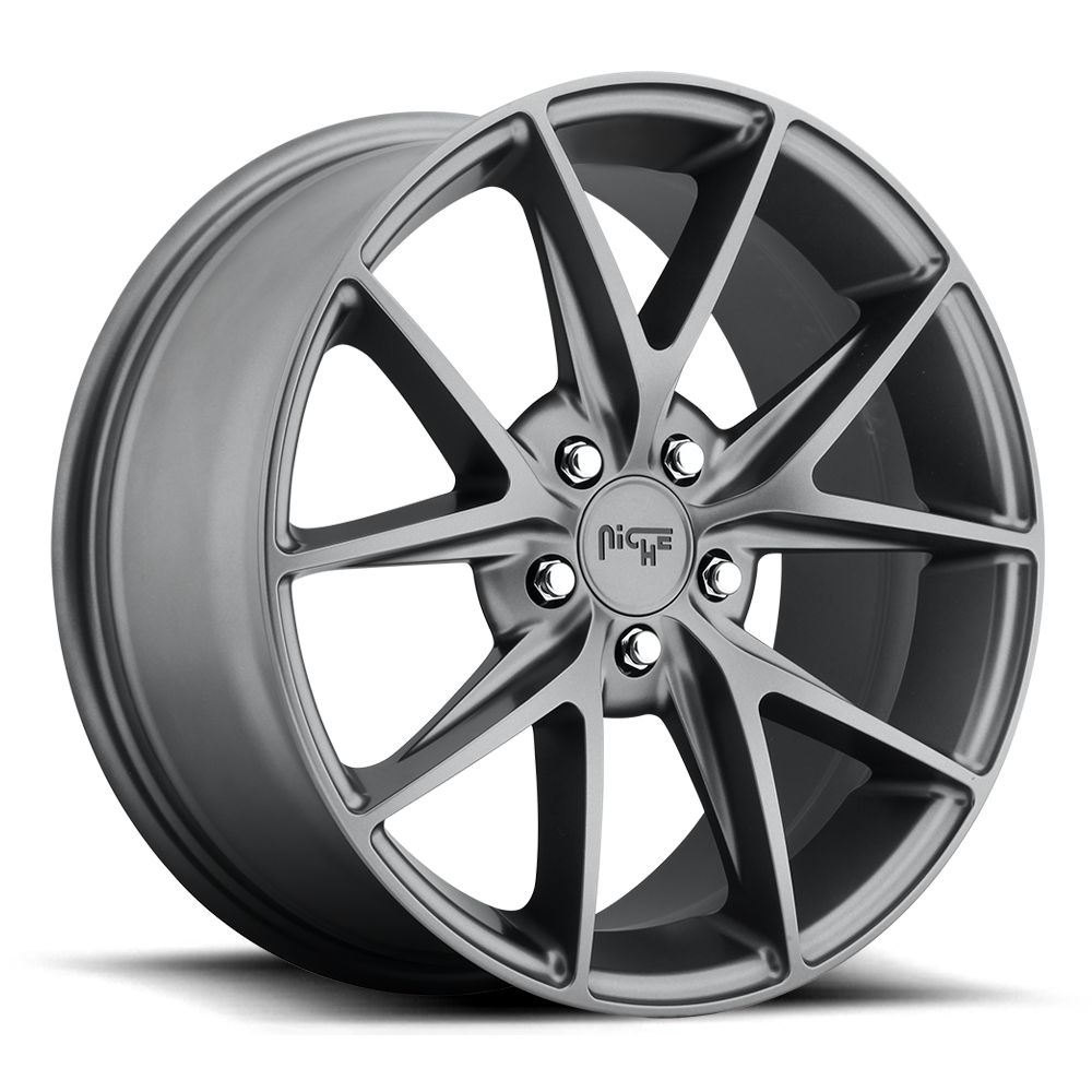 Niche Misano 20X10 5x114.3 MATTE GUN METAL wheel