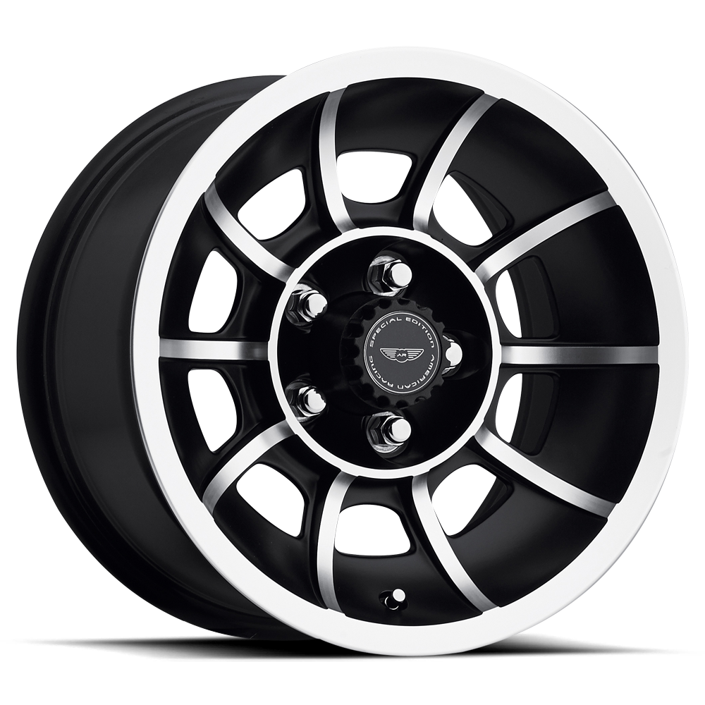 American Racing Vector 15X8.5 5x114.3 SATIN BLACK MACHINED wheel