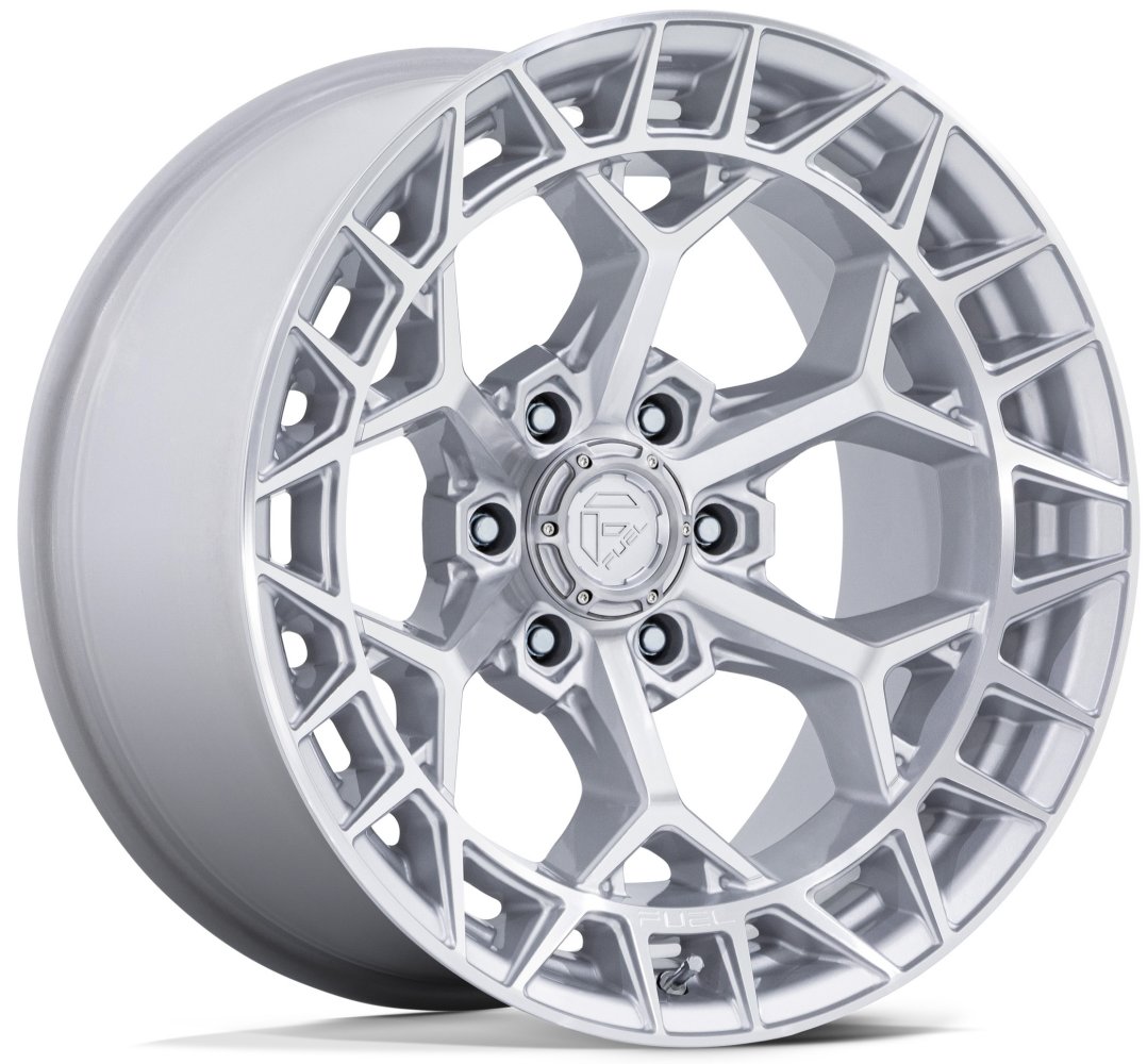 Fuel Off-Road FC873 Charger wheel - Gloss Silver W/ Machined Face