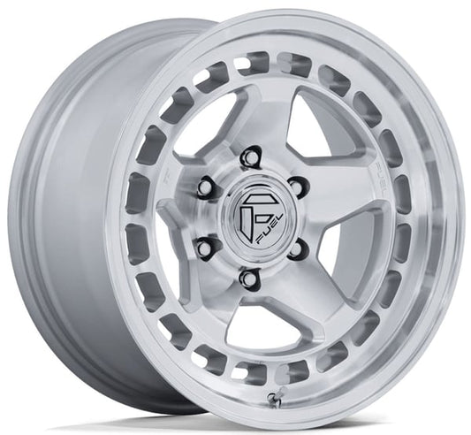 Fuel Off-Road FC908 Puma wheel - Gloss Silver w/ Machined Face