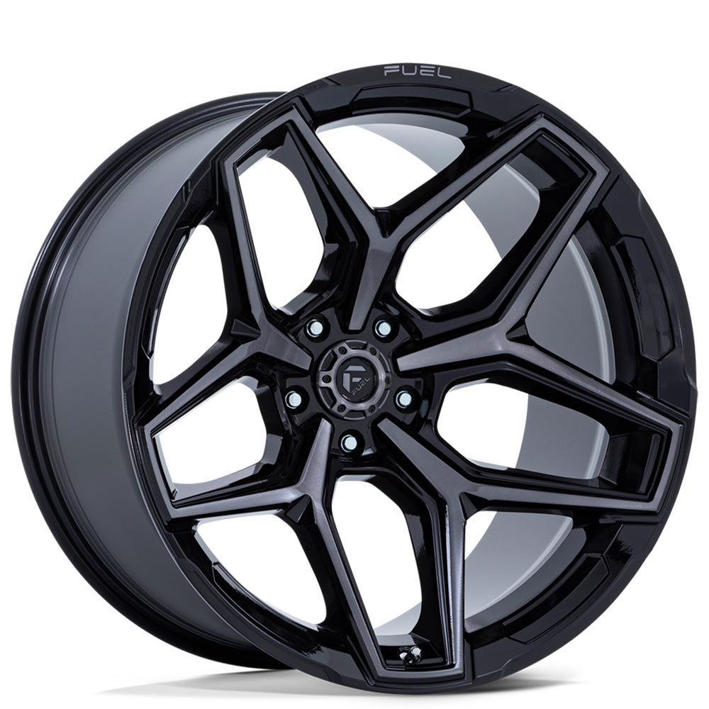 Fuel Off-Road FC854 Flux wheel - Gloss Black Brush FC Gray DDDT