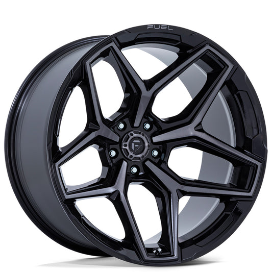 Fuel Off-Road FC854 Flux wheel - Gloss Black Brush FC Gray DDDT
