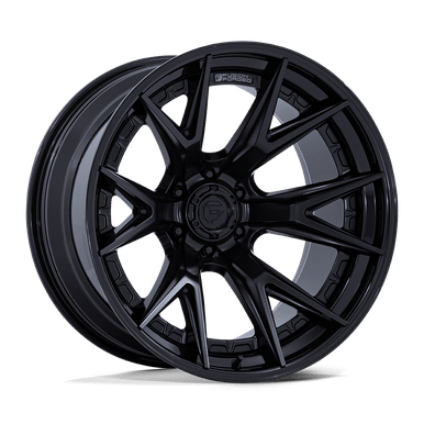 Fuel Off-Road FC402 Catalyst wheel - Matte Black W/ Gloss Black Lip