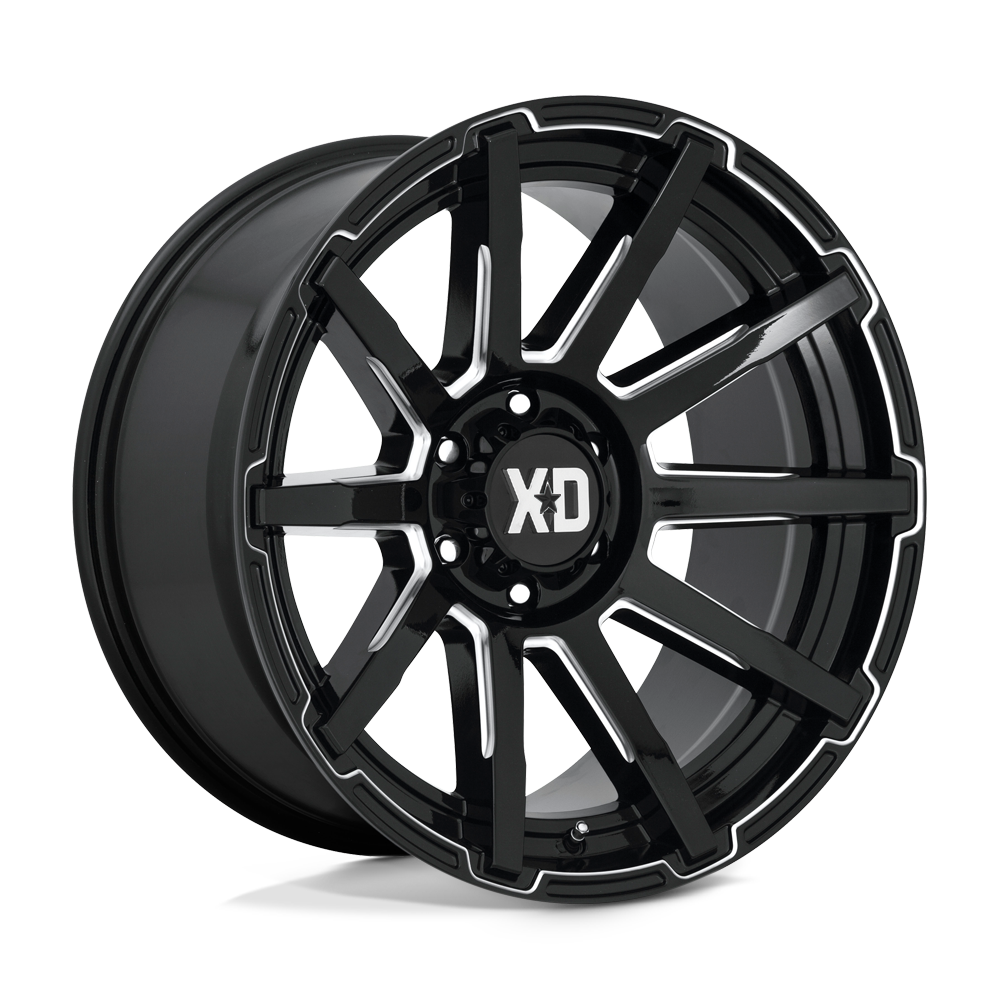 XD Outbreak 18X9 5x127 GLOSS BLACK MILLED wheel