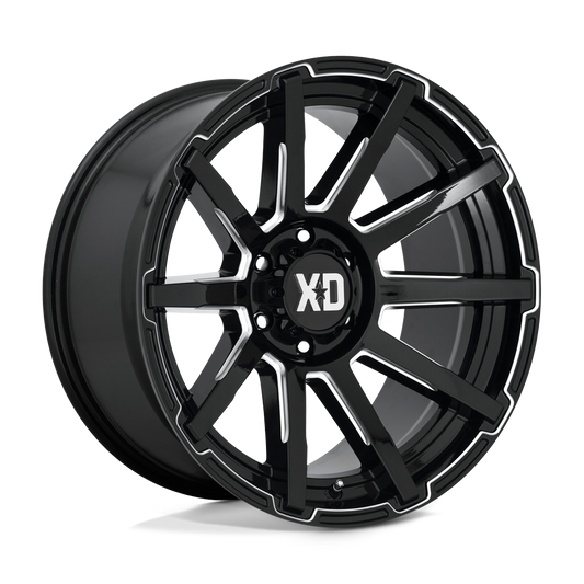 XD Outbreak 18X9 5x127 GLOSS BLACK MILLED wheel