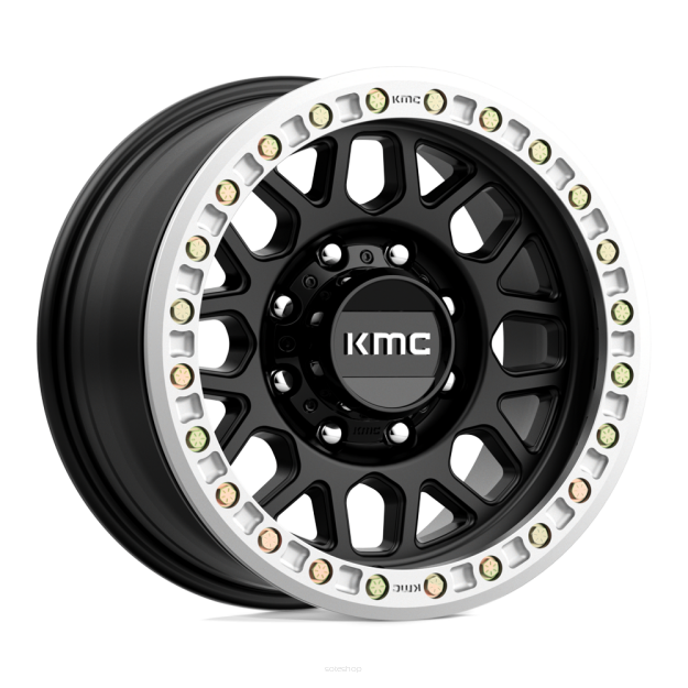 KMC KM234 Grenade Desert Beadlock wheel - Satin Black